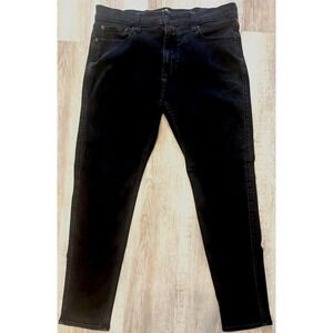 Hollister Skinny Fit Advanced Stretch Black Jeans Pants Size 36X32 Streetwear